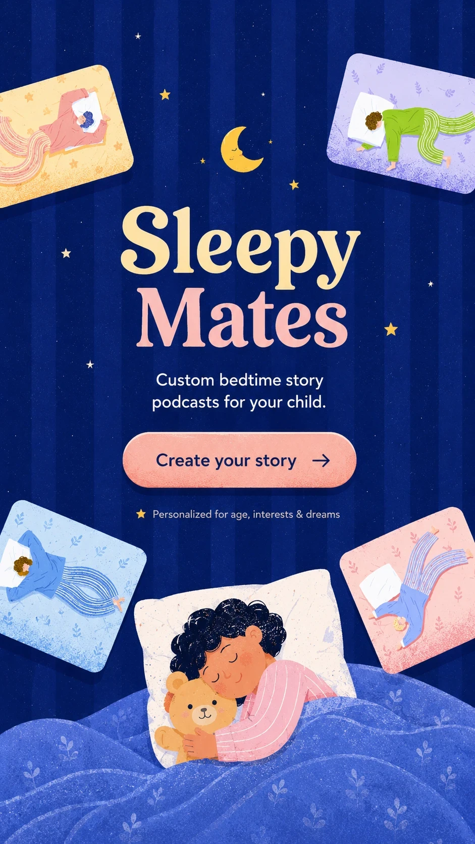 Sleepy Mates app screen